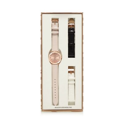 Ladies' rose gold plated analogue watch in a gift box